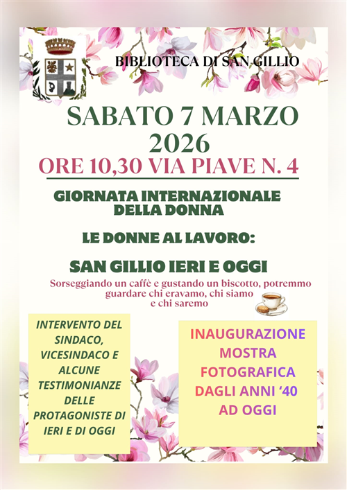 Le donne al lavoro : San Gillio ieri e oggi.
