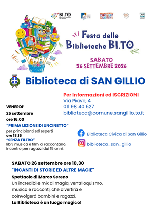 Festa delle Biblioteche 2026