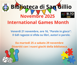 International Games Month.